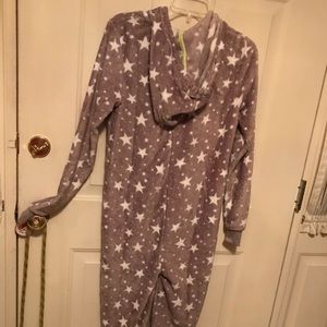 Women’s hoodie onesie pajamas.  NWT Size S